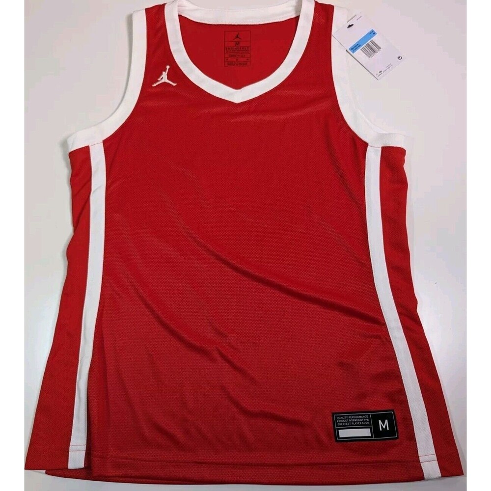 JORDAN WOMEN'S TEAM  PRACTICE JERSEY RED / WHITE  SIZE MEDIUM